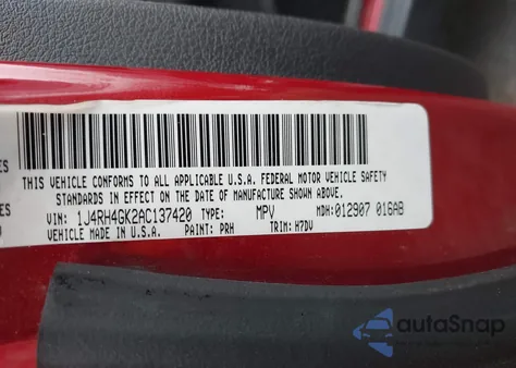 2010 Jeep Commander Sport из США, поврежденный, VIN 1J4RH4GK2AC137420